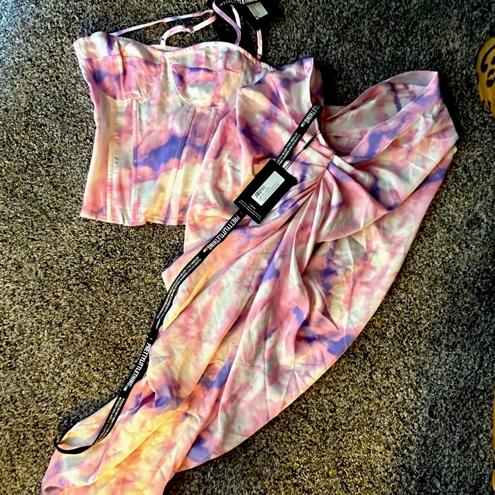 NWT pretty little things skirt and corset blouse